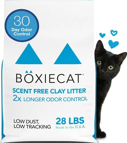 Vista 8 de Boxie - Arena para gatos extra fuerte, control de olores de 35 días, 16 libras