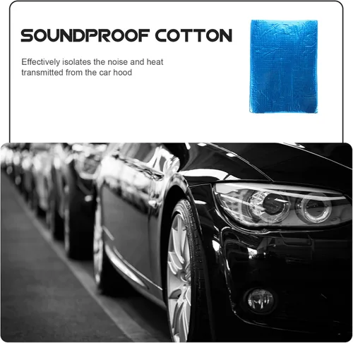 Vista 6 de PRETYZOOM 10 unids aislamiento autoadhesivo duradero amortiguamiento de sonido material escudo panel versátil para varios modelos fácil instalación