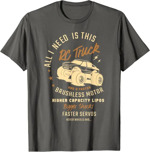 Vista 40 de Todo lo que necesito es este camión RC y una camiseta sin escobillas más rápida RC Motor Negro