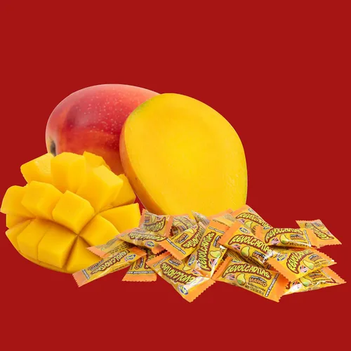 Vista 5 de Needzo Spicy Mexican Candy, caramelos duros con sabor a mango con chile en polvo, dulces envueltos individualmente, 6 onzas (paquete de 2)