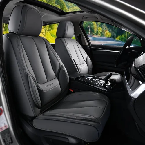 Vista 42 de Coverado - Fundas de asiento de automóvil, fundas de asiento delantero, funda de asiento de automóvil, protector de asiento de automóvil Beige