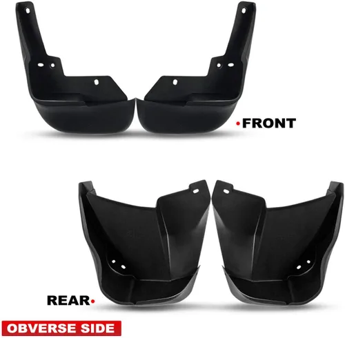 Vista 4 de Compatible con Honda Civic 1996-2000 Coupe Sedan 4 unidades de protectores contra salpicaduras delanteros y traseros