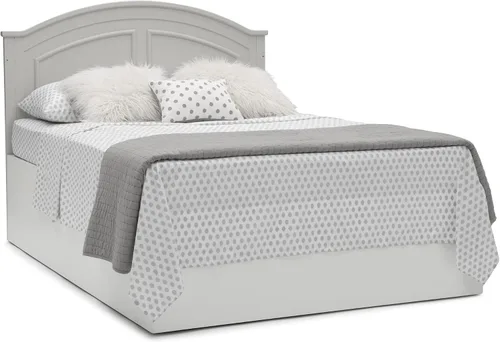 Vista 14 de Delta Children Perry, cuna convertible 6 en 1 - Certificada Greenguard Gold, color gris Moonstruck Gris (Moonstruck Grey)