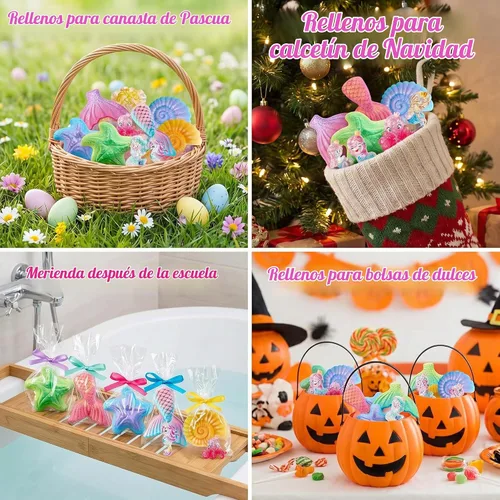 Vista 6 de Clear&Fresh - Bombas de baño de sirena para niños con juguetes sorpresa