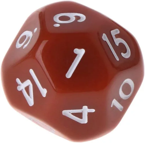 Vista 6 de Juego de 10 dados poliédricos D16 para Calabozos y Dragones de 16 caras