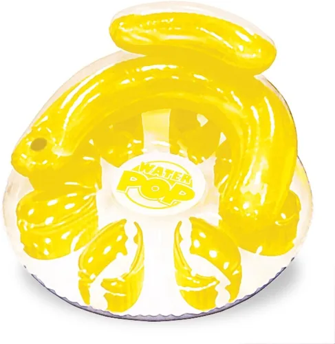 Vista 5 de Poolmaster Water Pop - Flotador circular para piscina, azul, grande