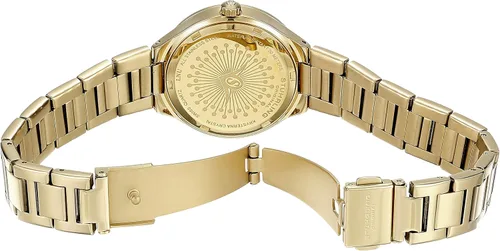Vista 5 de Stuhrling Original 68303 Symphony Reloj de cuarzo suizo con esfera de cristal dorado