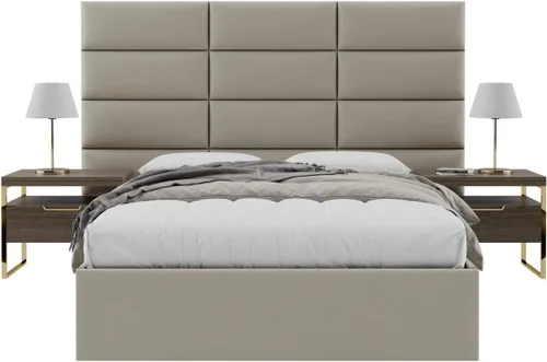 Vista 31 de Vänt - Paneles tapizados de cabecera para montar en la pared, diseño Elizabeth, 120 x 46 pulgadas, configuración de 16 paneles individuales