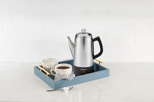 Vista 3 de Cuisinart Cafetera eléctrica clásica, para 12 tazas, PRC-12N, de acero inoxidable