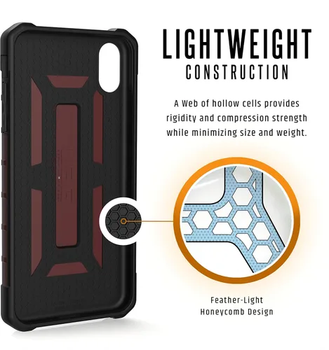 Vista 6 de URBAN ARMOR GEAR UAG - Funda para iPhone Xs Max [pantalla de 6.5 pulgadas] Pathfinder ligera y resistente [Carmine] funda militar para iPhone