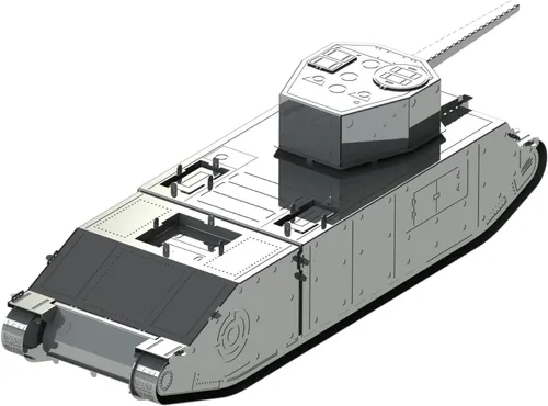 Vista 3 de METAL-TIME Modelo TOG II*, rompecabezas 3D para adultos o adolescentes, kit de modelo de rompecabezas de metal DIY, rompecabezas de metal 3D