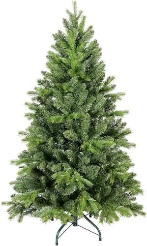 Vista 21 de Árbol de Navidad Artificial Prelit Flocado, Árbol de Navidad Artificial Pequeño con Luces LED, Árbol de Navidad LED Escarchado con Nieve