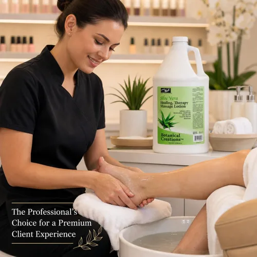 Vista 4 de PRO NAIL - Loción de masaje de terapia curativa - Pedicura profesional, manicura corporal y con aceite caliente, infundida con aceites naturales