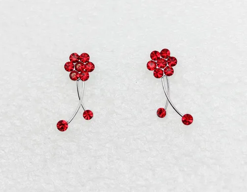 Vista 4 de Faship - Precioso juego de collar y aretes con diamantes de imitación