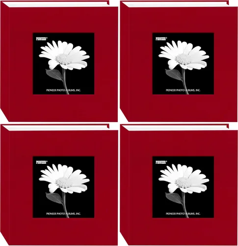 Vista 5 de Pioneer 100 - Álbum de fotos con marco de tela de bolsillo, color rojo manzana