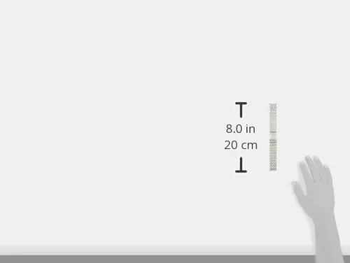 Vista 4 de Timex Pulsera de liberación rápida de acero inoxidable de 0.787 in, tono plateado con cierre desplegable
