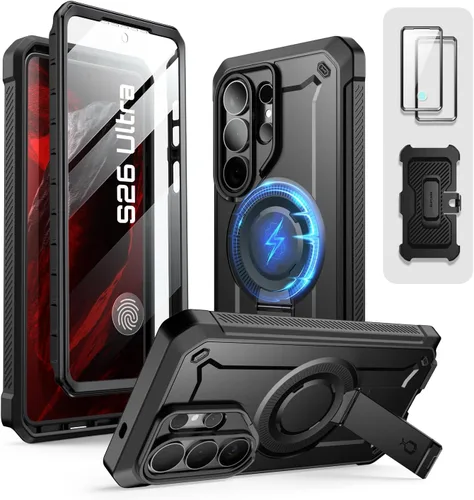 Vista 10 de SUPCASE Funda para Samsung Galaxy S26 Ultra con soporte incorporado