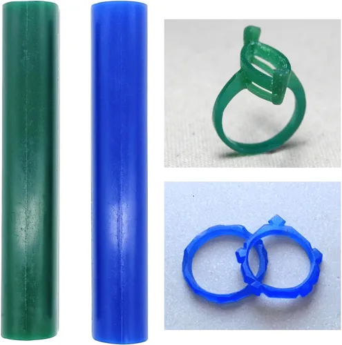 Vista 5 de 2 tubos de anillo de cera tallada T150 para hacer anillos, suministros