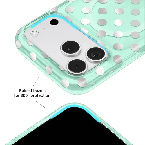 Vista 90 de VELVET CAVIAR Funda para iPhone 15, compatible con MagSafe, probada contra caídas de 10 pies, fundas protectoras de diseño, leopardo color rosa