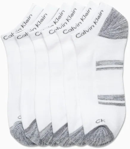 Vista 54 de Calvin Klein Calcetines para hombre, mezcla de algodón, acolchados, sin talla, forro de calcetines atléticos (6 unidades)