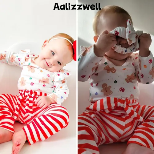 Vista 115 de Aalizzwell Conjunto de mameluco acanalado para bebé recién nacido prematuro para otoño e invierno