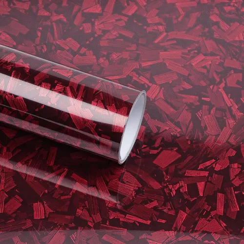 Vista 25 de Lypumso - Envolturas de vinilo de fibra de carbono forjadas, rollos de vinilo mate para envoltura de coches para uso DIY, adhesivos autoadhesivos