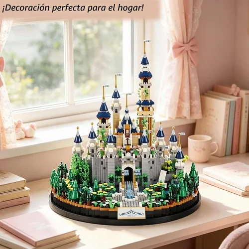 Vista 5 de Princess Castle - Juego de micro construcción para adultos, kit de modelo de colección de construcción de arquitectura (no compatible con Lego)