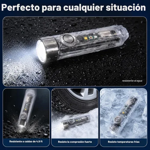 Vista 7 de RovyVon 4th Aurora A8 USB-C EDC Flashlight, 90 CRI 5000K