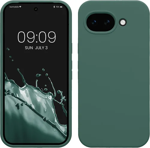 Vista 22 de kwmobile Funda Compatible con Google Pixel 6 Pro - Funda de teléfono de silicona TPU con acabado suave - Azul Arrecife