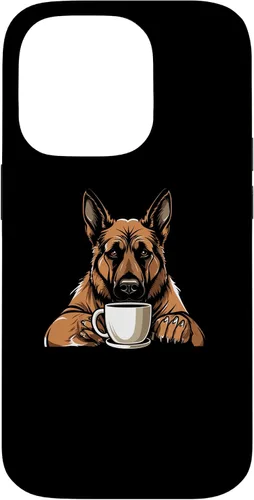 Vista 24 de iPhone 16 Dog Breed Coffee - German Shepherd Case