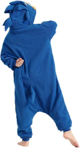Vista 3 de OGU' DEAL Mono de Sonic para niños Halloween Sonic The Hedgehog Cosplay