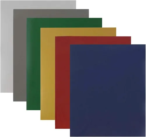 Vista 13 de JAM PAPER Carpetas brillantes laminadas con dos bolsillos, color azul bebé, paquete de 3