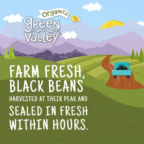 Vista 7 de Green Valley Organics Black Beans Certificado orgánico Deliciosamente tierno, cremoso y suave Piel oscura profunda Buena fuente de fibra