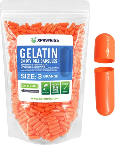 Vista 27 de XPRS Nutra Cápsulas vacías tamaño 3 – 1000 cápsulas vacías de gelatina – Pastillas de relleno de cápsulas de bricolaje – Tapa de gel de píldora
