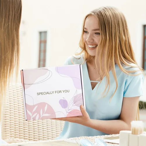 Vista 7 de Regalos de cumpleaños para mejores amigas, canasta de spa, regalos de amistad únicos para mujeres, hermana, mejor amiga (morado)