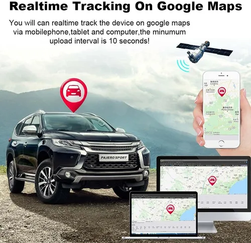 Vista 3 de Rastreador GPS para vehículos, enchufe 4G OBD2, ubicación en tiempo real