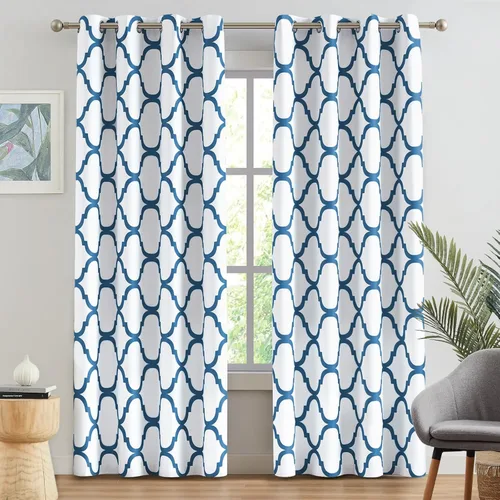 Vista 33 de Melodieux - Cortinas de bolsillo de moda marroquí para cocina, cafetería o baño, pequeñas ventanas