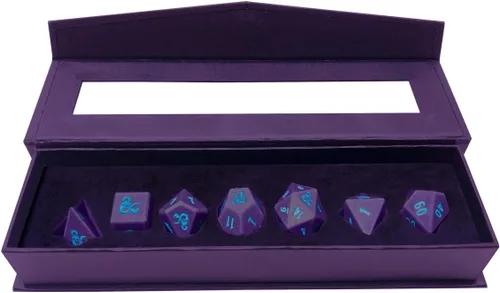 Vista 3 de Ultra PRO - Juego de 7 dados RPG Underdark para Phandelver y abajo: El obelisco destrozado para mazmorras y dragones, dados poliédricos