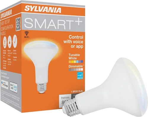 Vista 18 de Sylvania WiFi LED Smart ST19 RGBW - Bombilla de filamento de color y acabado ámbar, 7 W eficiente, para Alexa/Google Assistant, 2000 K, no requiere
