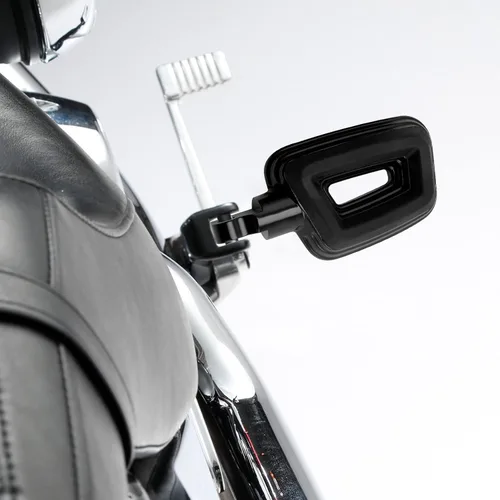 Vista 9 de TCT-MOTORPARTS Estriberas de estilo de montaje macho negro para Harley Touring Street Glide Softail