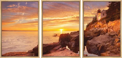 Vista 83 de wall26 Lienzo enmarcado para pared, juego de arte de noche estrellada sobre montañas, cielo nocturno tranquilo, naturaleza, desierto, fotografía