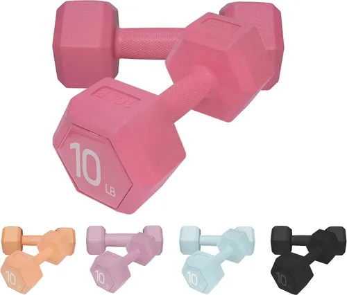 Vista 20 de Dumbbell Hand Weight Sets - Exercise & Fitness Free Weights for Women & Men Home Gym Equipment Workouts Strength Training Negro