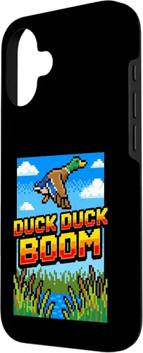 Vista 2 de Funny Duck Hunting Pixel Art Retro Gamer 8-Bit Arcade Boom Caso para iPhone 16