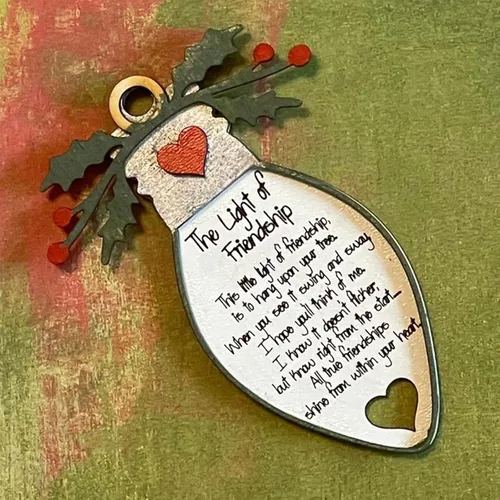 Vista 7 de Adornos de Navidad de la amistad para decoración del árbol de Navidad, regalo para amigos, mejores amigas y mejores amigas, diseño único