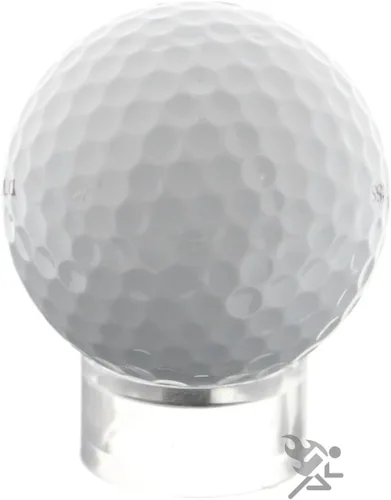 Vista 2 de OnFireGuy (12) Soporte de exhibición redondo transparente de 1-1/4 pulgadas con anillo biselado para pelota de golf, béisbol, canicas, huevos