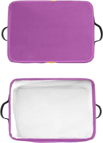 Vista 6 de Cesta de regalo personalizada con nombre, caja de juguetes de almacenamiento personalizada para niños, organizador de cubos de almacenamiento