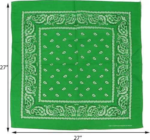 Vista 5 de Motique Accessories Bandana de cachemira extra grande 27x27 pulgadas