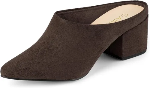 Vista 16 de Allegra K Sandalias de tacón de bloque para mujer Beige