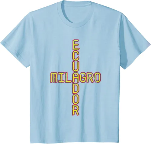 Vista 10 de Milagro Ecuador Travel, Orgullo, Bandera de Ecuador, Camiseta Milagro, Negro