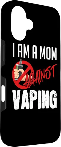 Vista 3 de iPhone 16 I'm A Mom Against Vaping Vaper's Club Vape Case